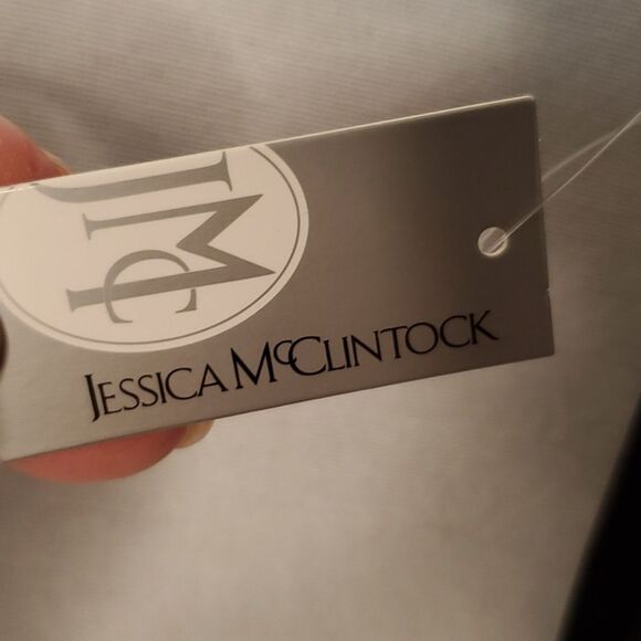 Crossbody Bag by Jessica McClintock Angel Satin Black NWT - Picture 3 of 7